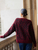 Pull bordeaux Janes