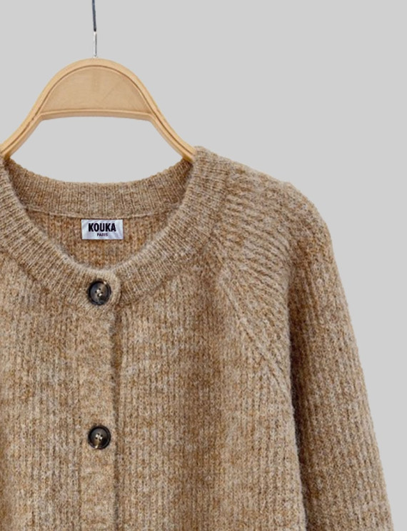 Cardigan camel Lizi