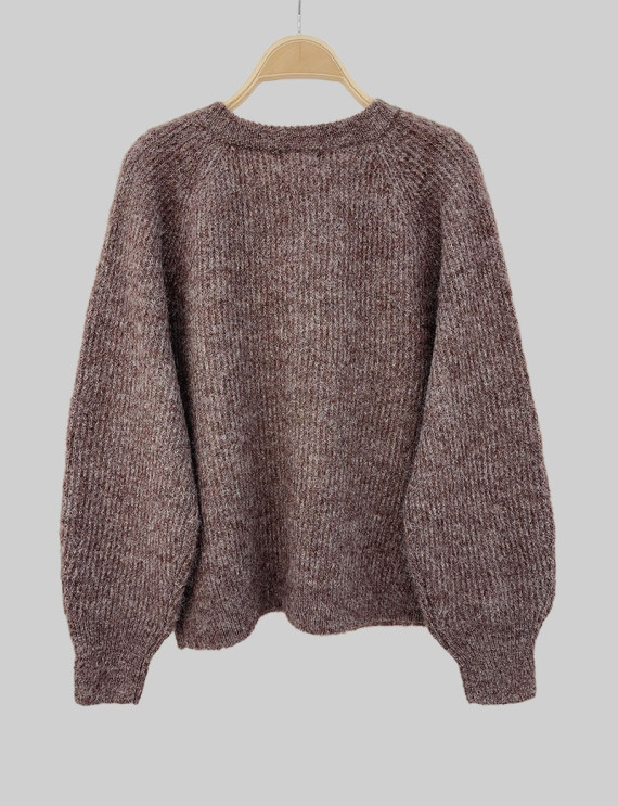 Cardigan marron Lizi