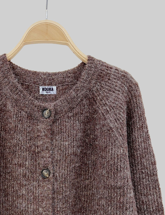 Cardigan marron Lizi