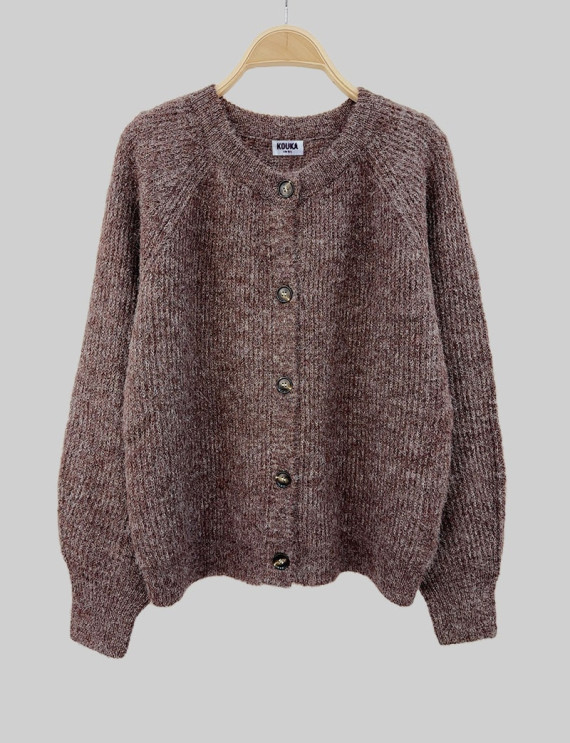 Cardigan marron Lizi