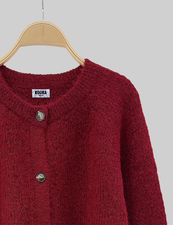 Cardigan bordeaux Lizi