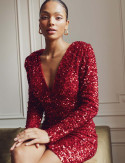 Robe rouge Kourtney