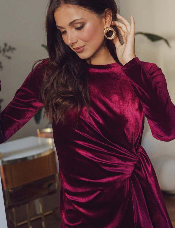 Robe bordeaux Aria