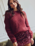 Pull bordeaux Edma