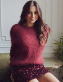 Pull bordeaux Edma