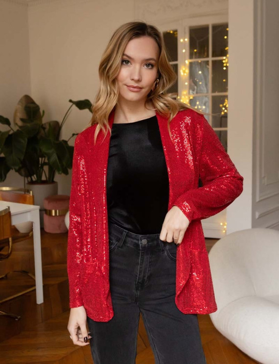 Veste rouge Claudia