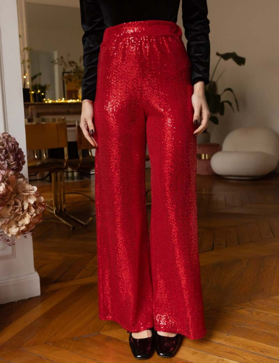 Pantalon rouge Petra