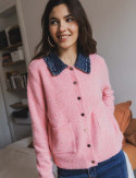 Cardigan rose Paula