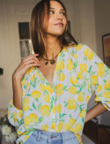 Blouse imprimée Citron