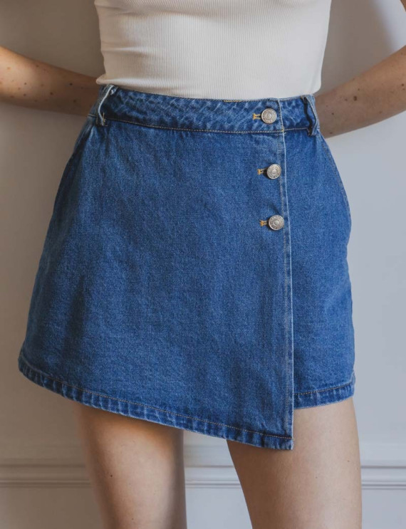 Jupe short en jean Lony