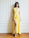 Robe jaune Loriana