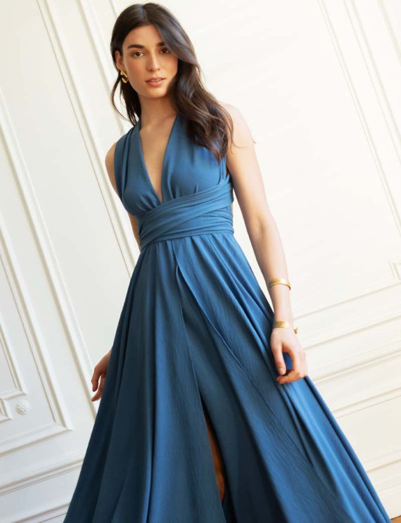 Robe bleue Loriana