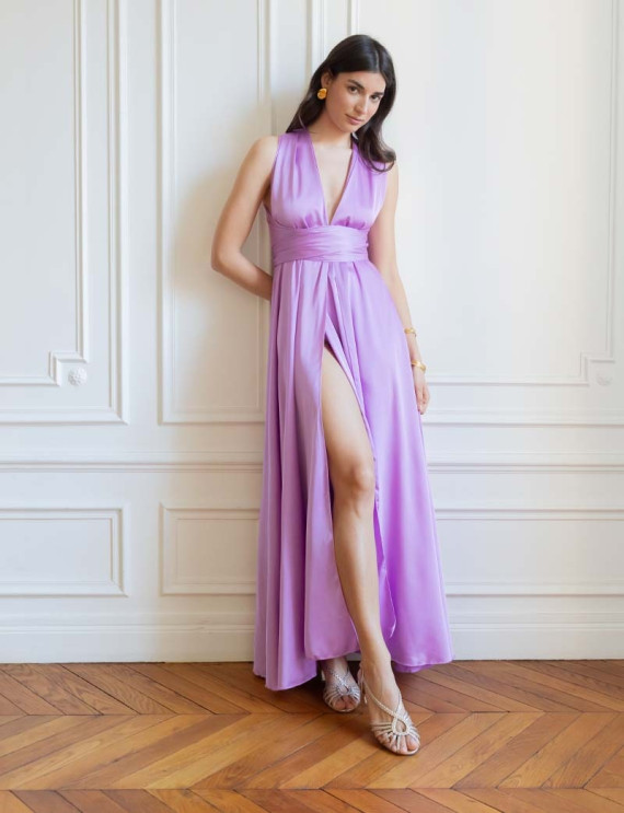 Robe lilas Layana