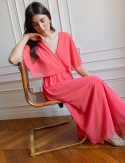 Robe corail Elvina