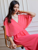 Robe corail Elvina