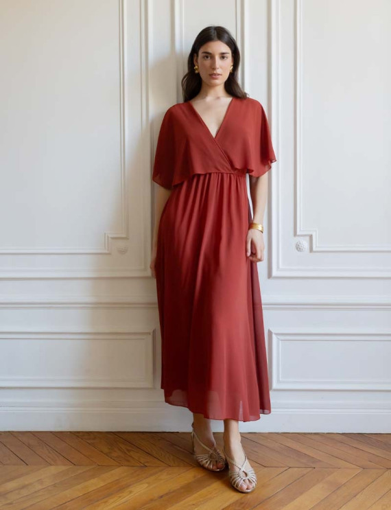 Robe terracotta Elvina