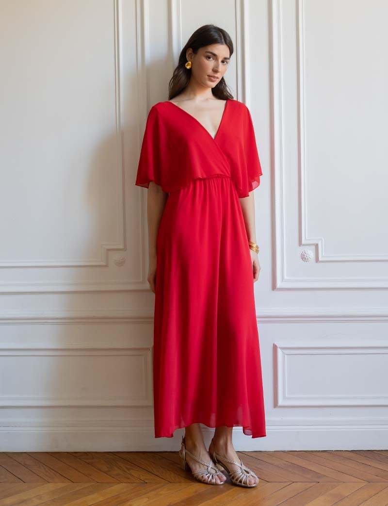 Robe rouge Elvina