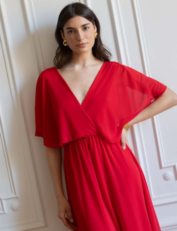 Robe rouge Elvina