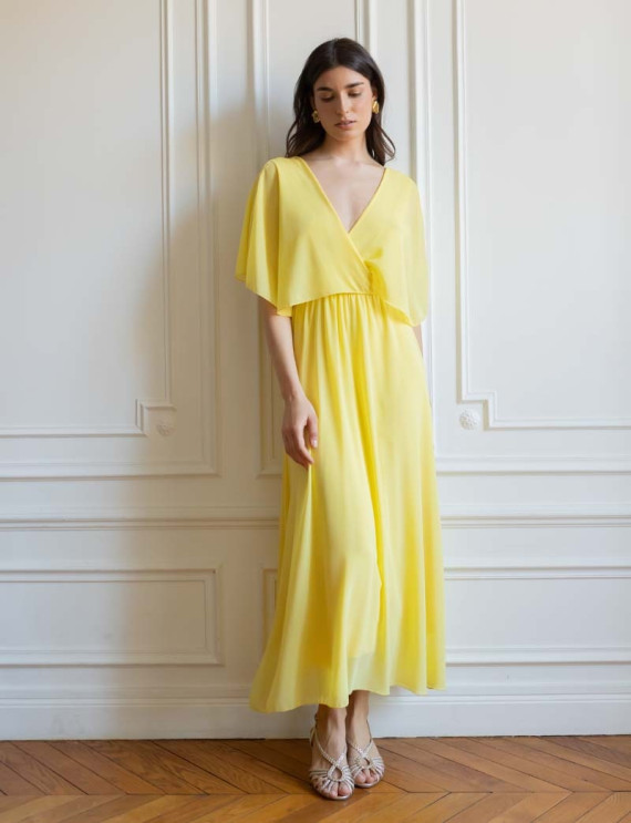 Robe jaune Elvina