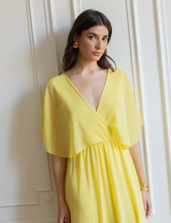 Robe jaune Elvina