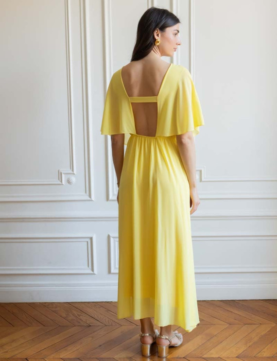 Robe jaune Elvina