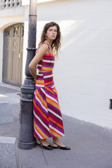 Marisol Multicolor Striped Skirt