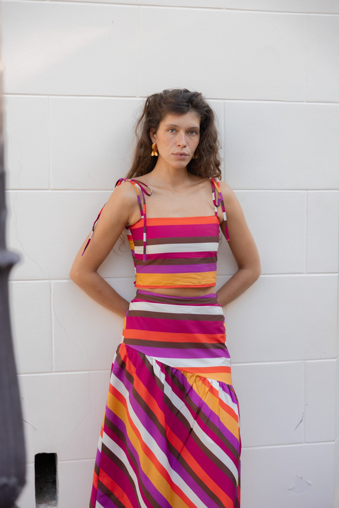 Marisol Multicolor Striped Skirt