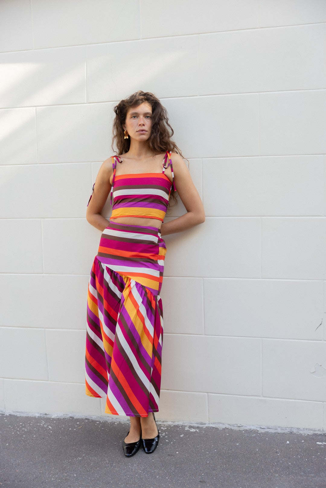 Marisol Multicolor Striped Skirt
