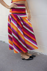 Marisol Multicolor Striped Skirt