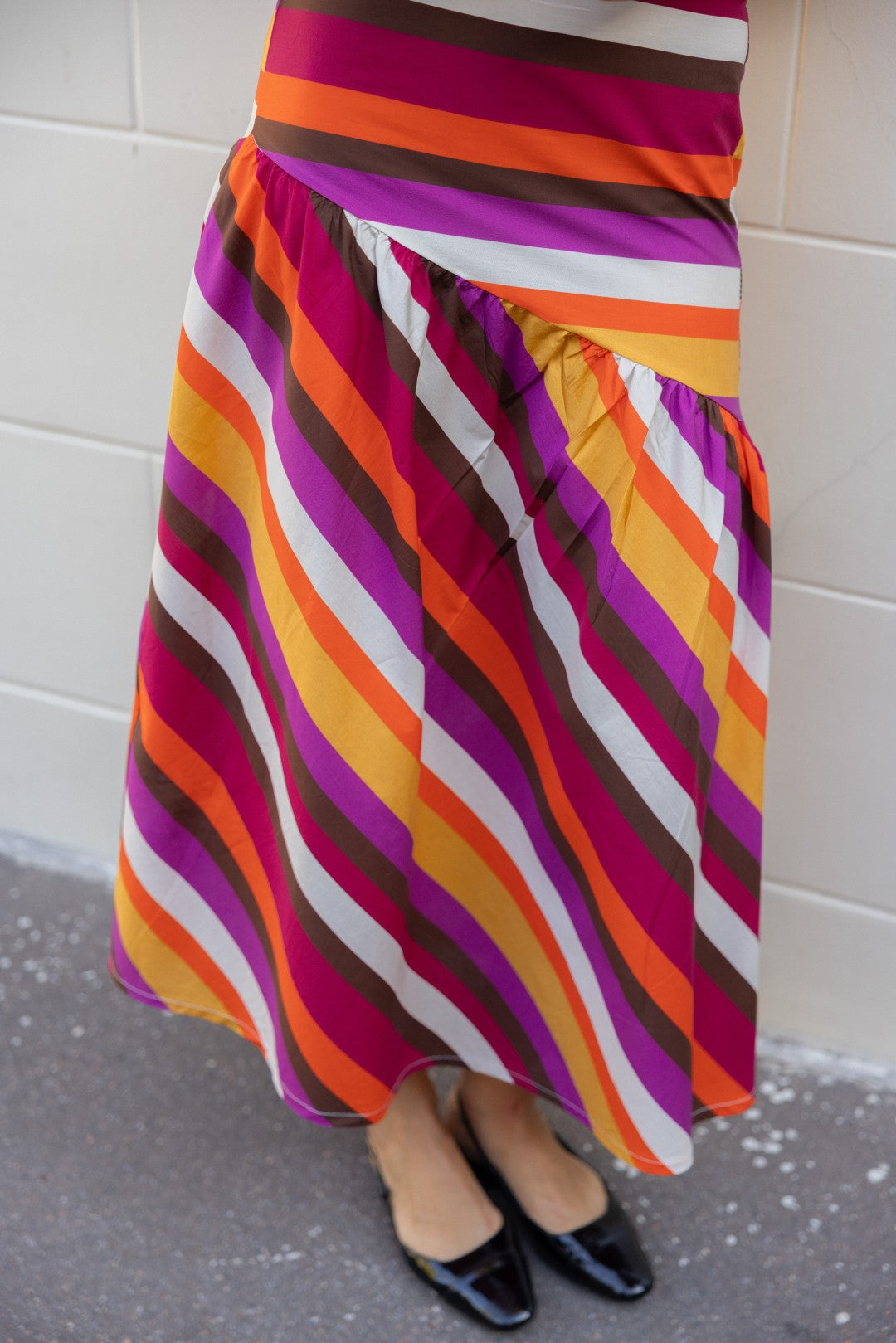 Marisol Multicolor Striped Skirt