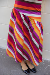 Marisol Multicolor Striped Skirt