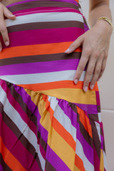 Marisol Multicolor Striped Skirt