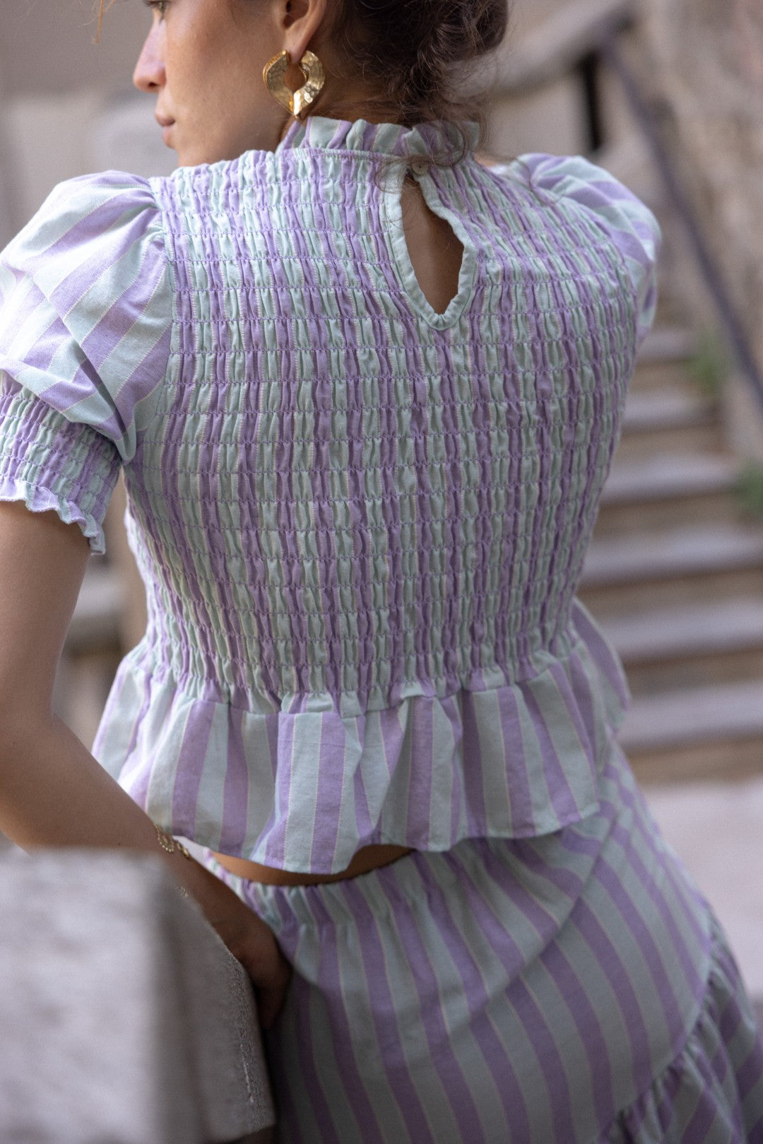 Aqua & Lilac Paloma Top