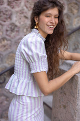 Aqua & Lilac Paloma Top