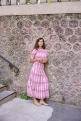 Falda de cuadros rosas Marisol