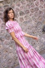 Paloma pink checkered top
