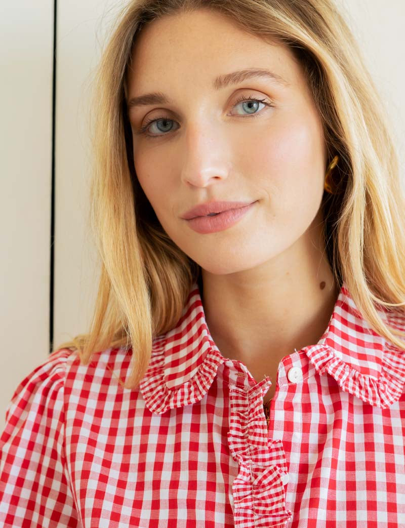 Chemise vichy rouge Sana