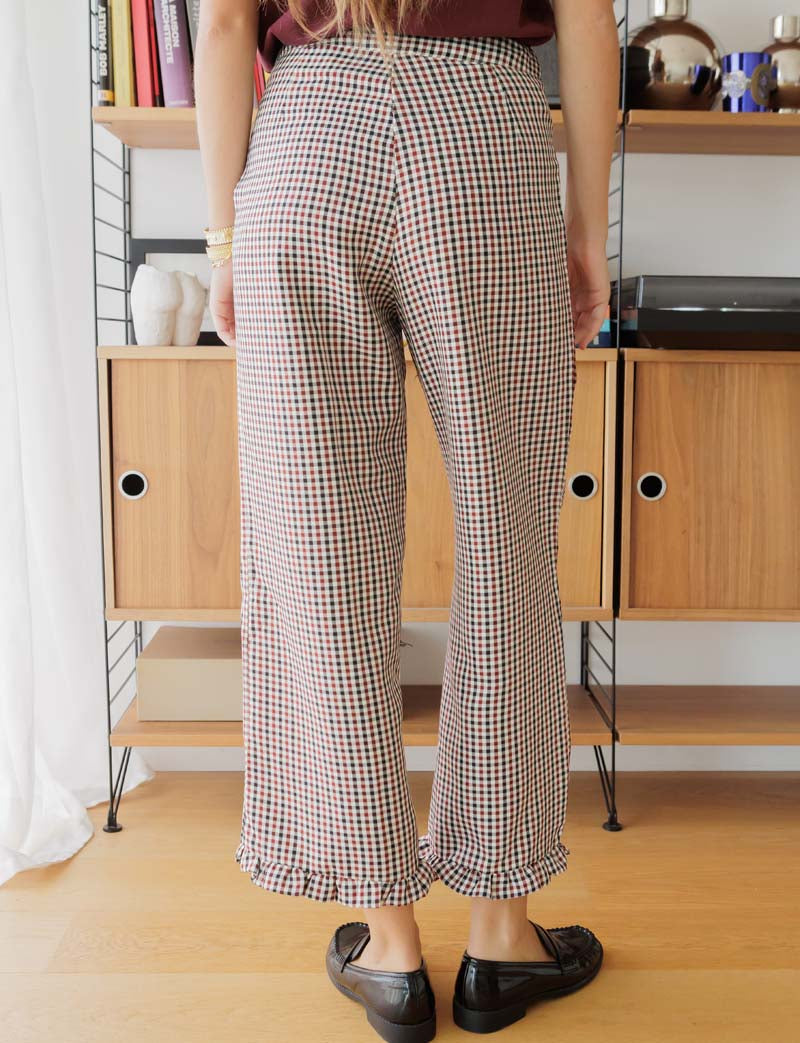 Zita checked trousers