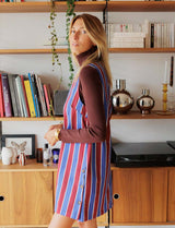Robe bordeaux & bleue Gabe