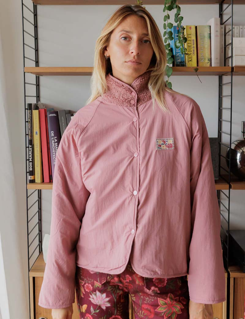 Chaqueta rosa viejo Leone