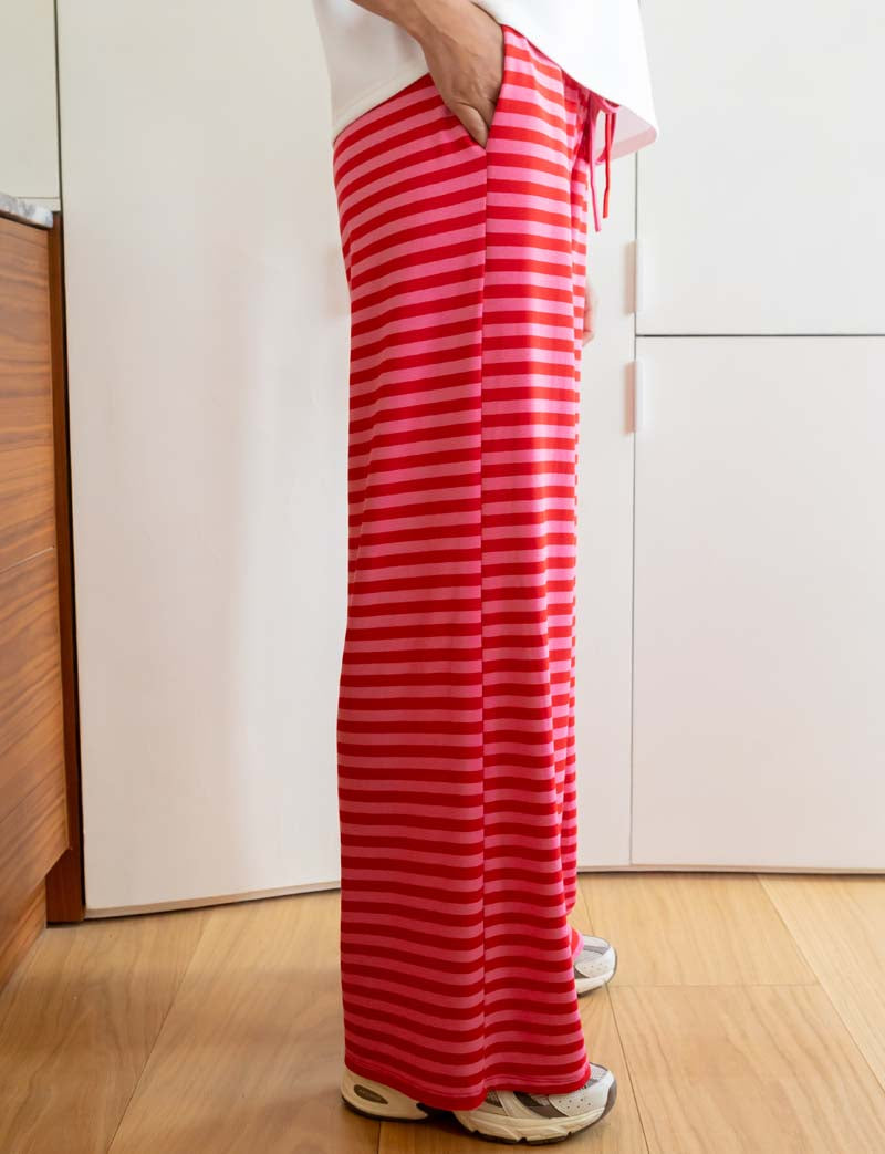 Pantalon rose & rouge Cooper
