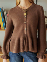 Gilet marron Edwin