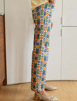 Striped Floral Jeans Jony