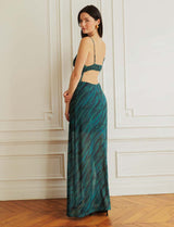 Robe bleue & verte Adelis