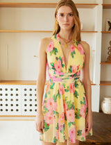 Robe jaune fleurie Liara