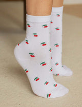 White socks & cherries