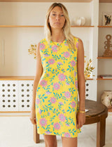 Yellow floral robe Sapha