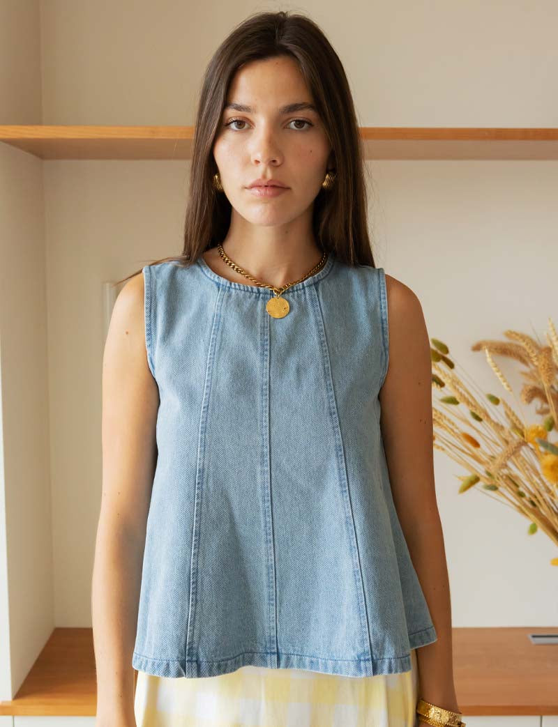 Top en jean Varo