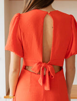 Robe corail Emma